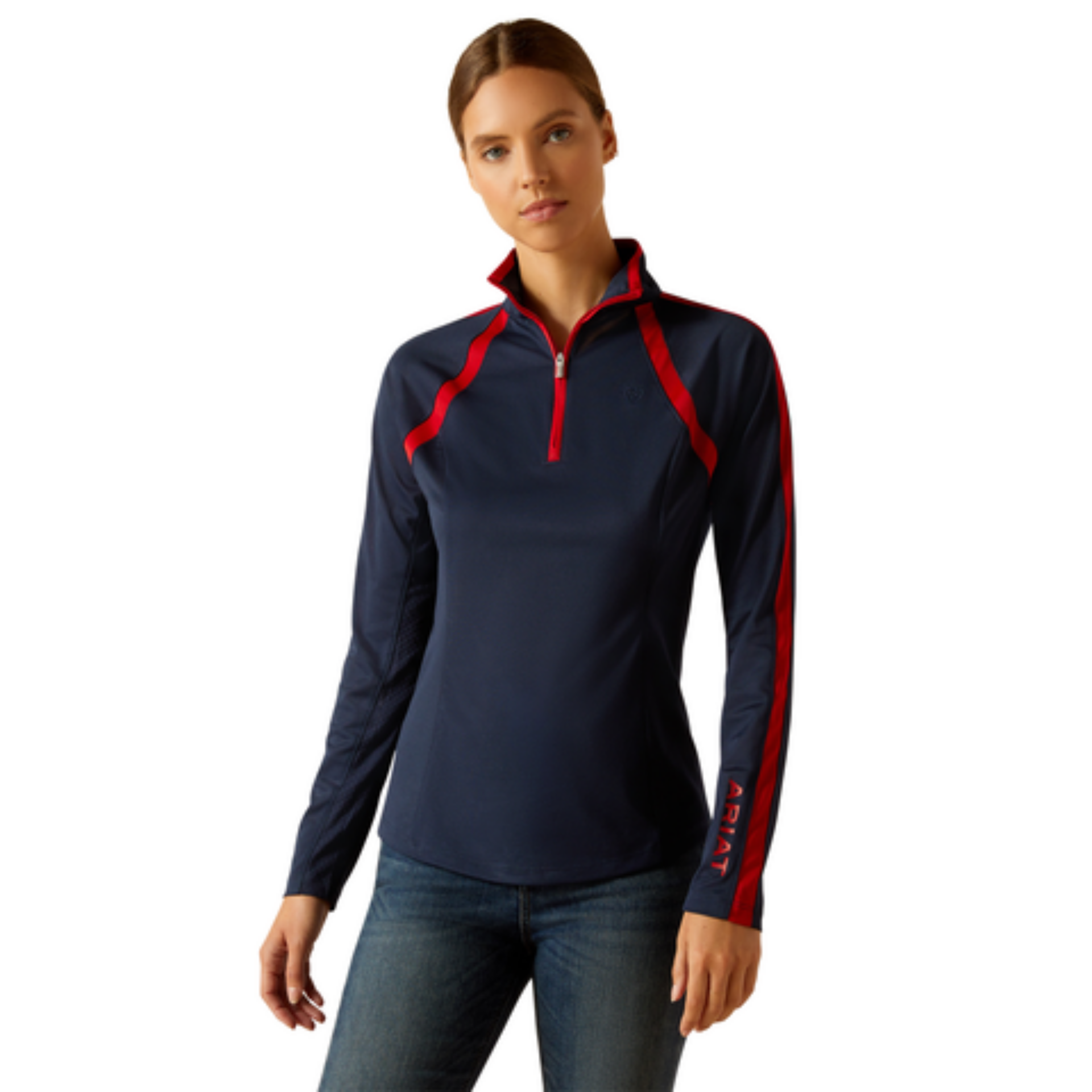 Picture of Ariat 10049055 Sunstopper 3.0 1/4 Zip Baselayer