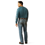 Picture of Ariat 10051852 Rebar M7 Slim Rail DuraStretch Straight Leg Jeans