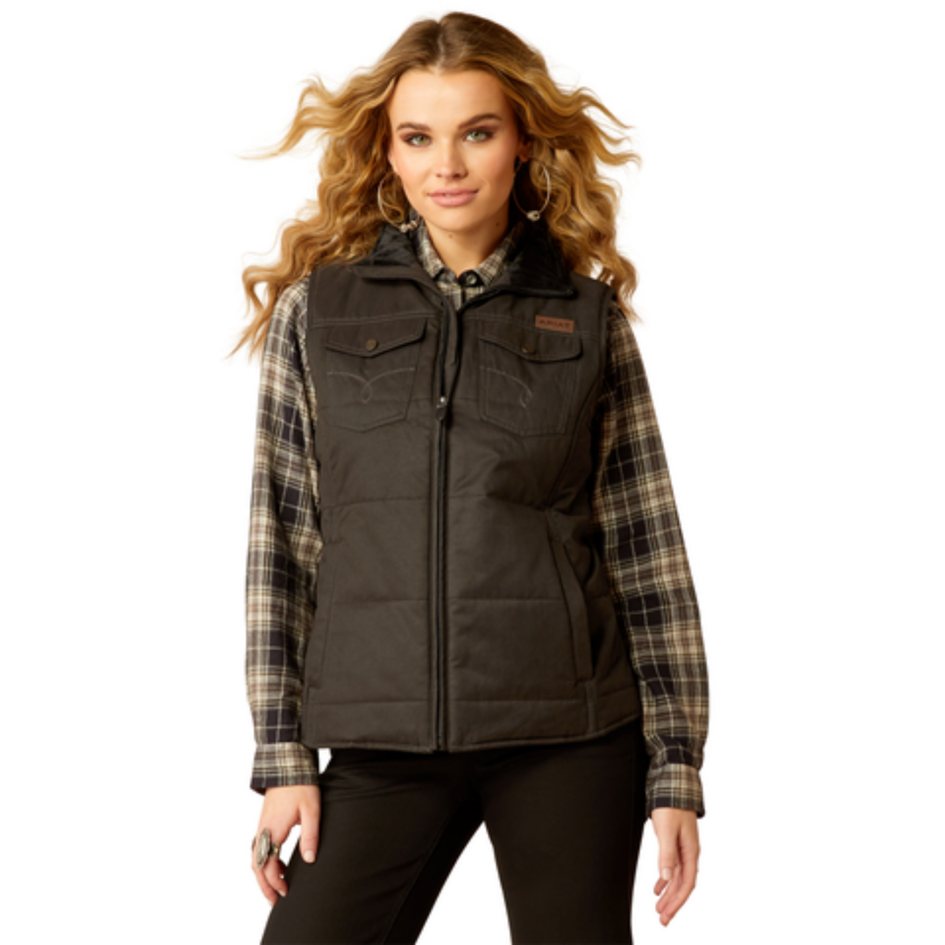 Picture of Ariat 10052044 Grizzly Quilted Vest