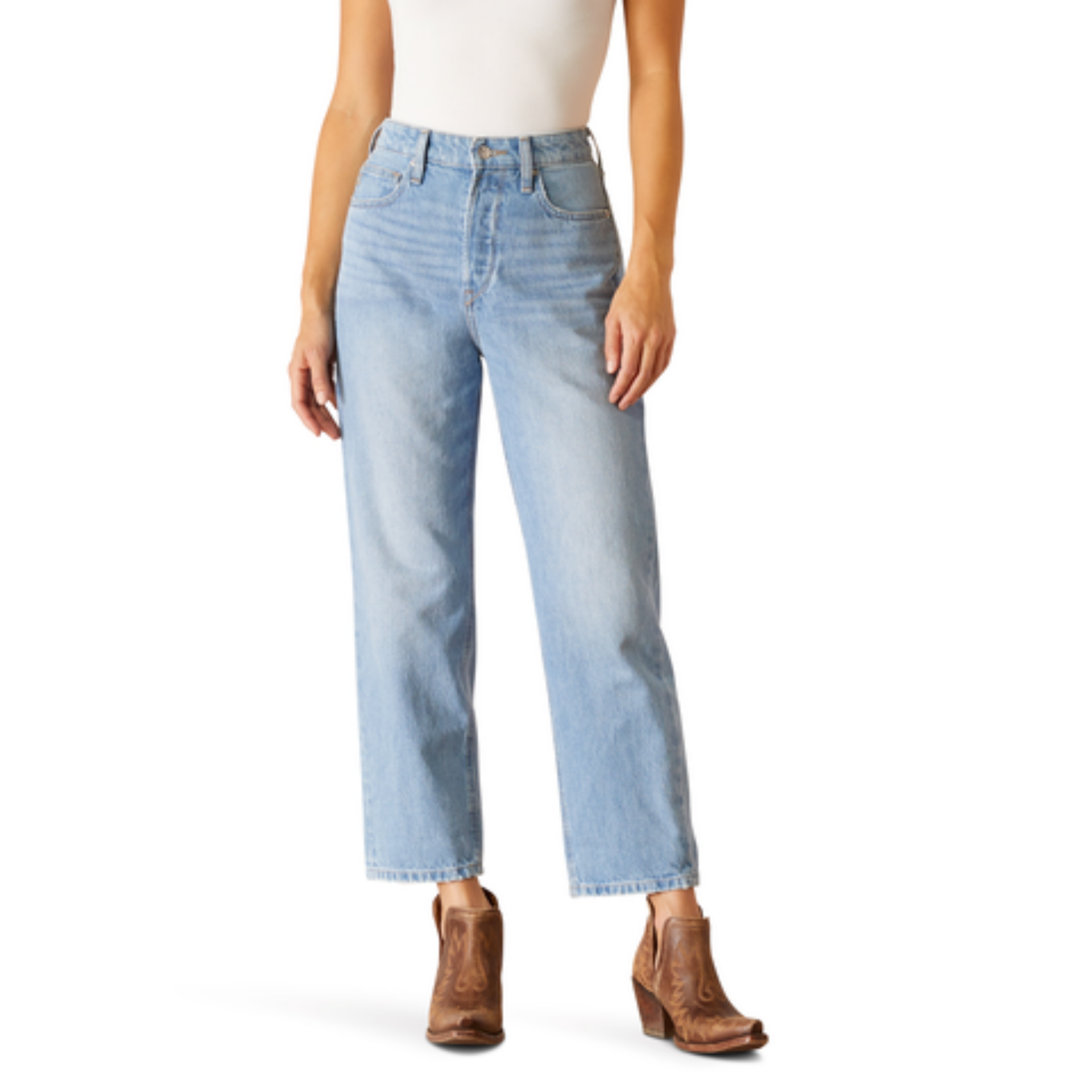 Picture of Ariat 10053534 Ultra High Rise Tomboy Straight Leg Jeans