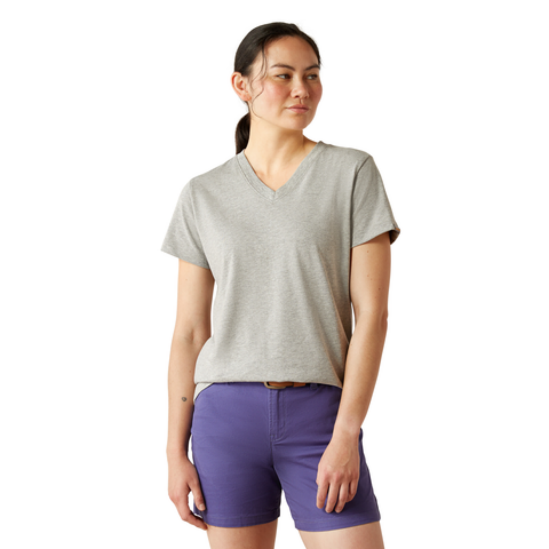 Picture of Ariat 10058541 Rebar Cotton Strong Standard V-Neck T-Shirt