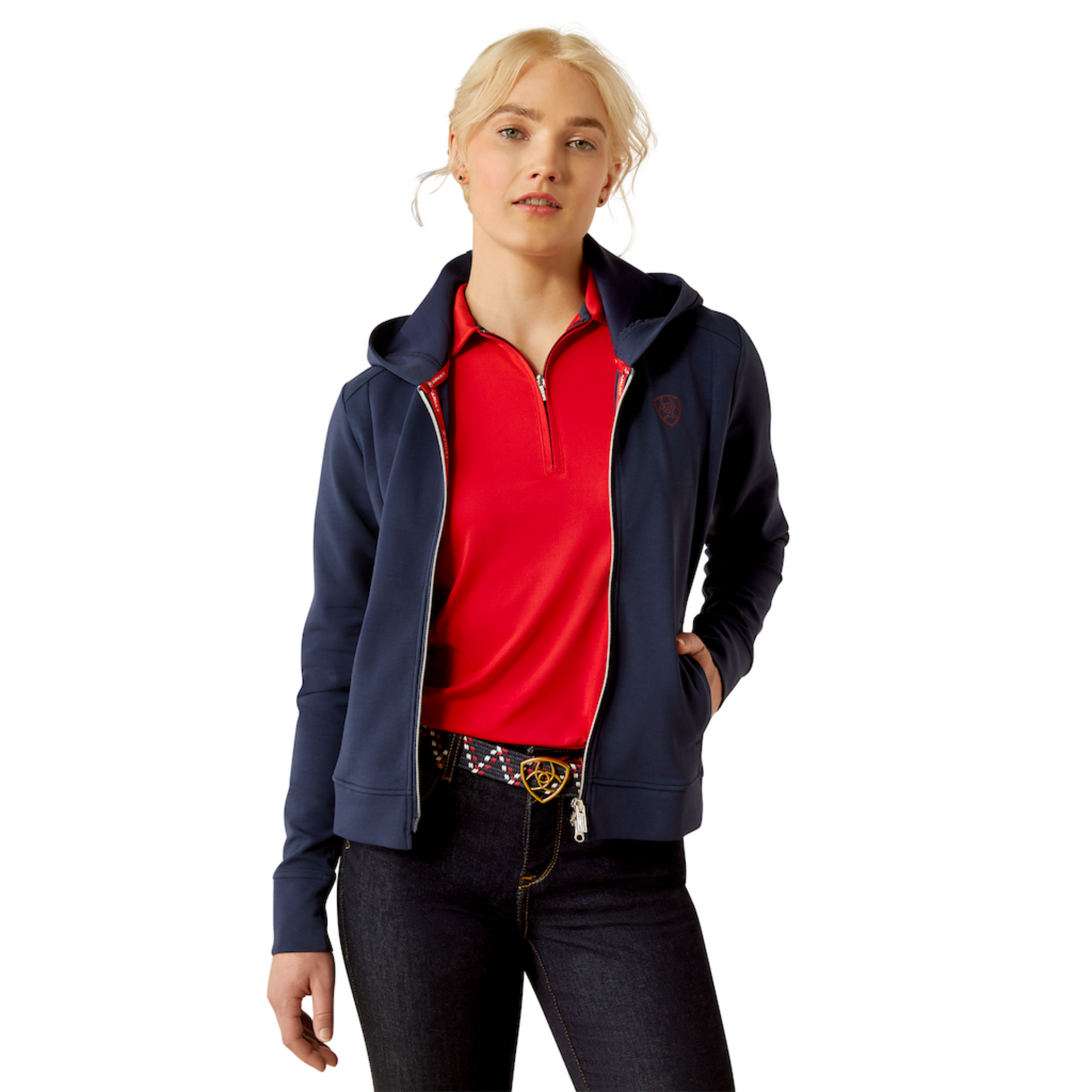 Picture of Ariat 10058588 Antez Team Full Zip Hoodie