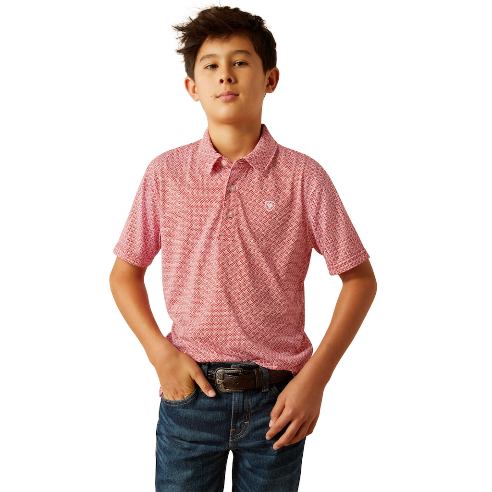 Picture of Ariat 10058771 All Over Print Polo