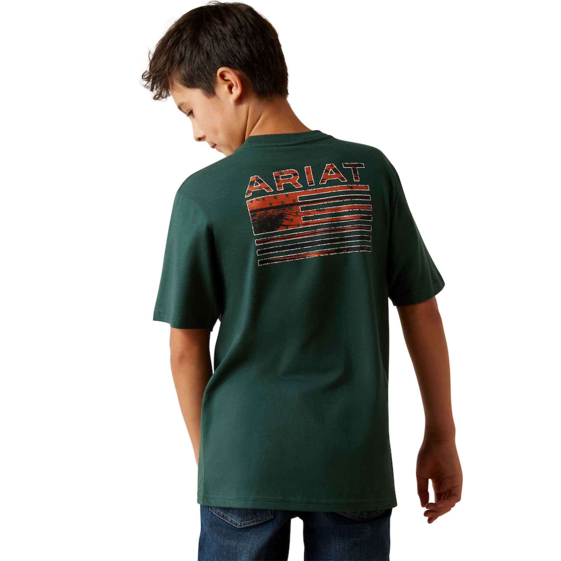Picture of Ariat 10060398 Ariat Rustic Wood Flag T-Shirt