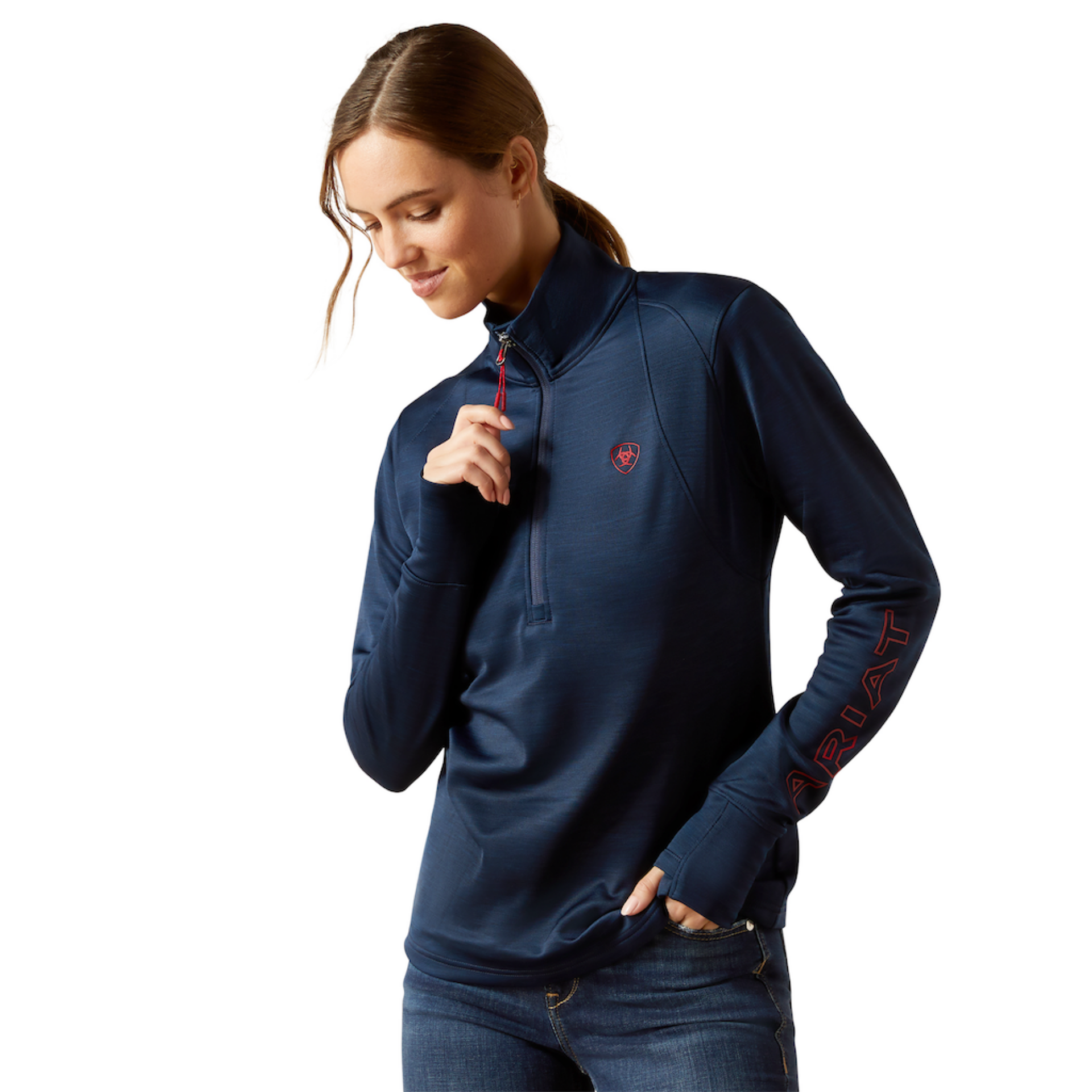 Picture of Ariat 10062371 Team EQ 1/2 Zip Pullover