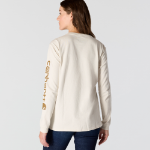 Picture of Carhartt 103401 Womens Dearborn Loose LS Logo T-Shirt
