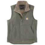 Picture of Carhartt 104277 Mens Washed Duck Mock-Neck Vest