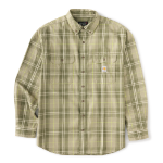 Picture of Carhartt 104507 Mens FR LS Plaid Shirt