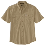 Picture of Carhartt 105292 Mens Force Sun Defender™ Chambray Relaxed SS Shirt