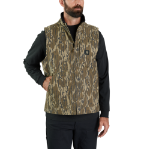 Picture of Carhartt 106099 Mens Rugged Flex® Duck Loose Fit Sherpa-Lined Camo Mock-Neck Vest
