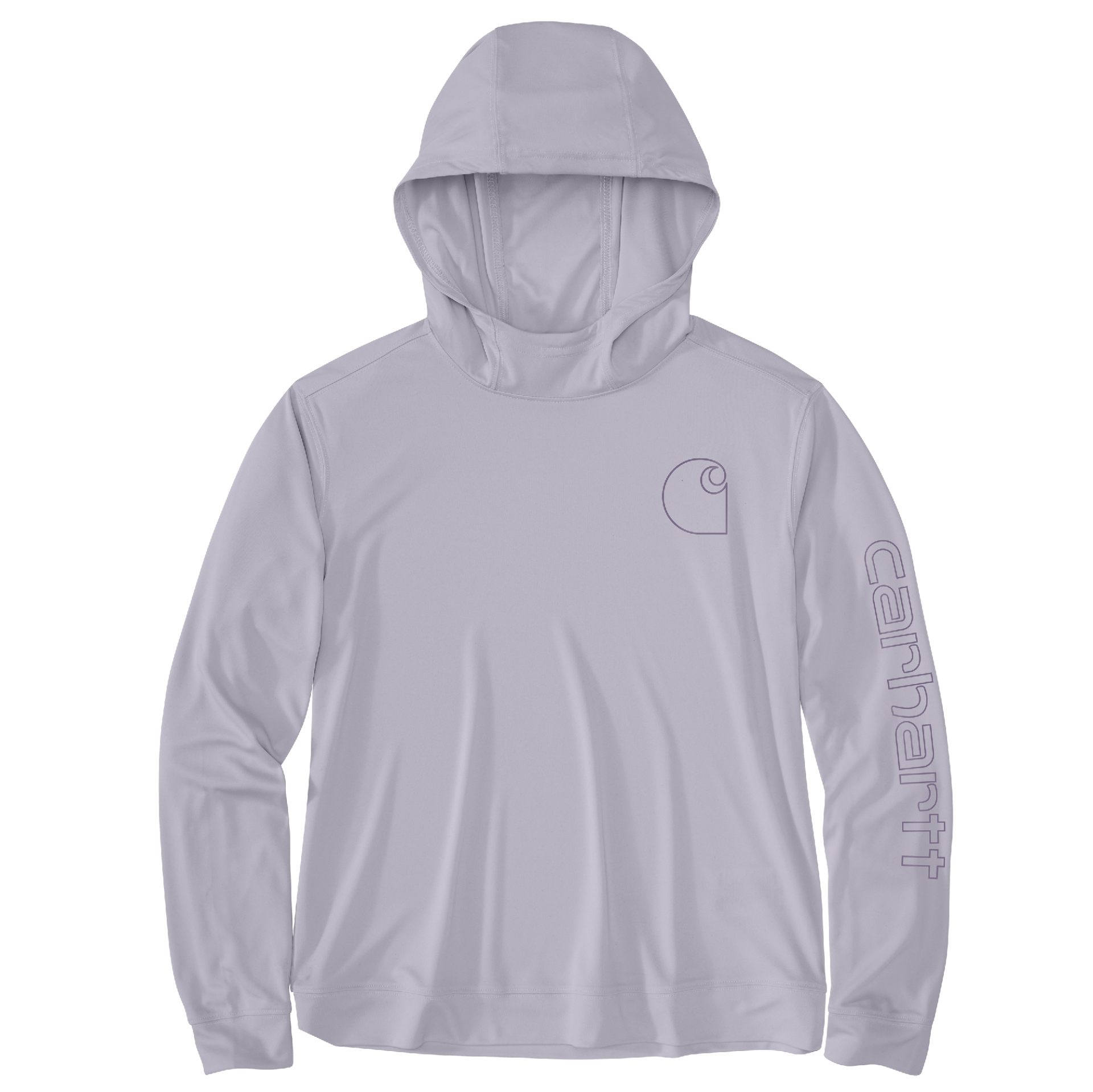 Picture of Carhartt 106236 Womens Force Sun Defender™ Relaxed LS Logo Hoodie