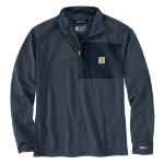 Picture of Carhartt 106423 Mens Force Ironwood Relaxed 1/2-Zip Mock Neck