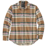Picture of Carhartt 106447 Womens TENCEL Fiber Series Relaxed Fit Long-Sleeve Flannel Shirt