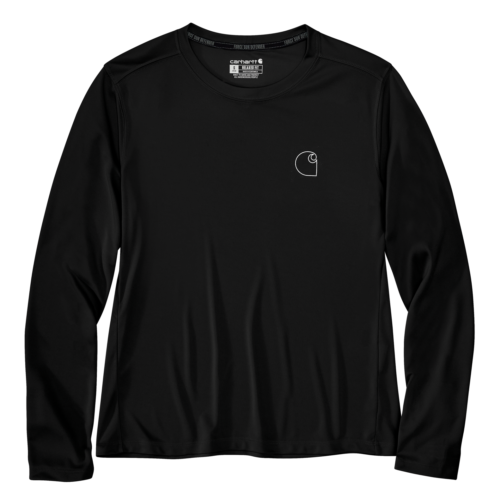Picture of Carhartt 106632 Womens Force Sun Defender™ Relaxed LS Logo T-Shirt