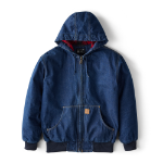 Picture of Carhartt 106976 Mens Loose Fit Denim Active Jac