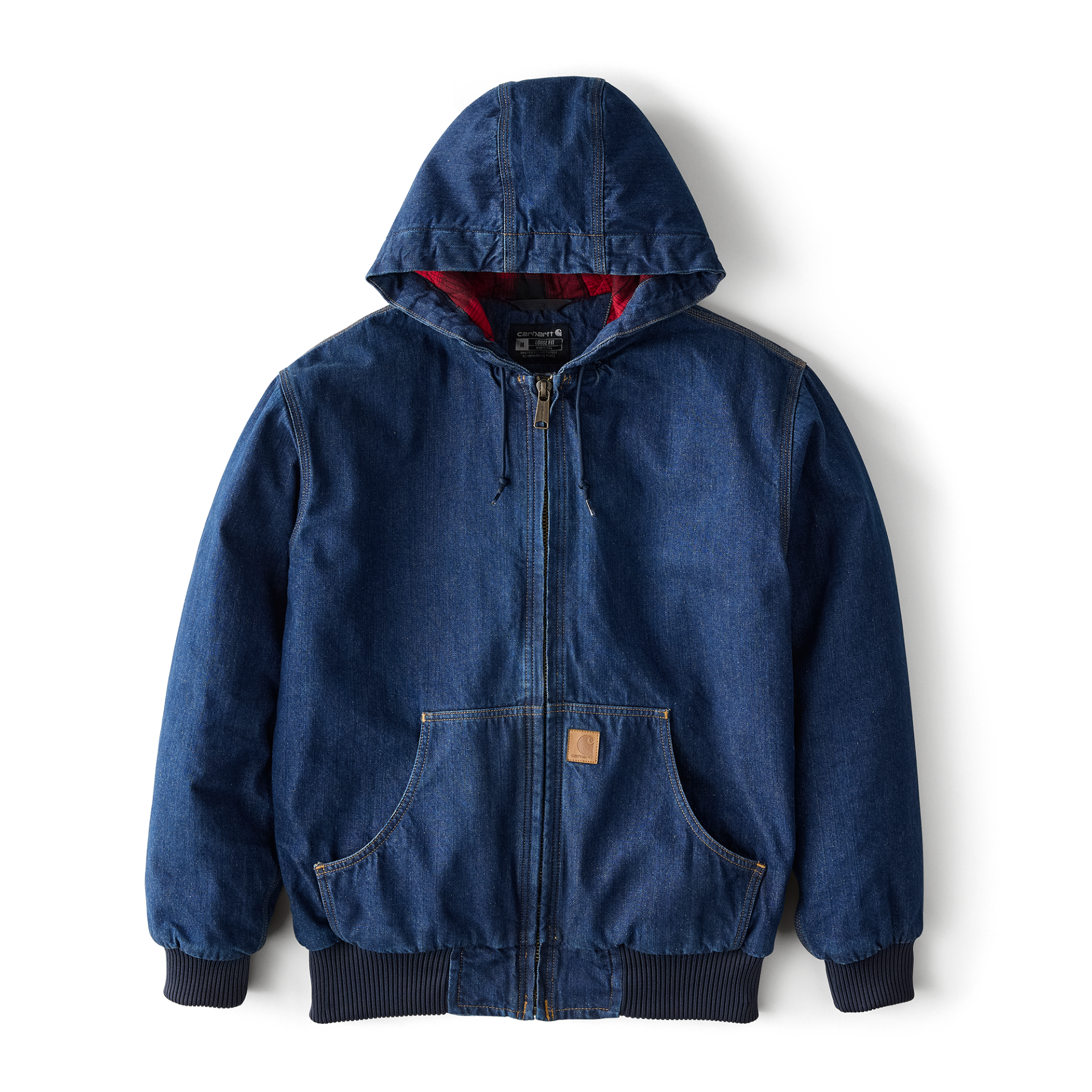 Picture of Carhartt 106976 Mens Loose Fit Denim Active Jac