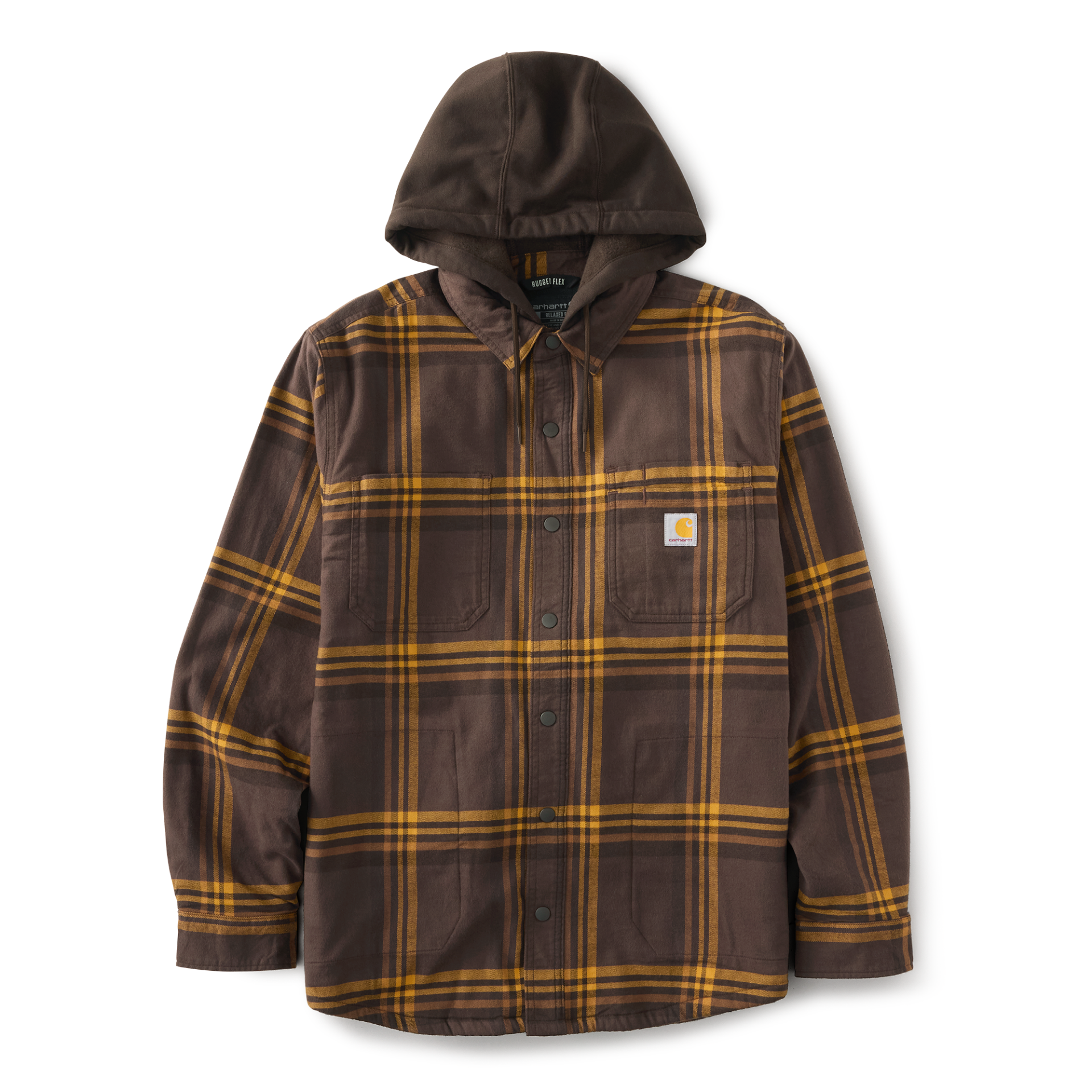 Picture of Carhartt 107011 Mens Hamilton Plaid Shirt Jac