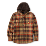 Picture of Carhartt 107011 Mens Hamilton Plaid Shirt Jac