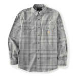 Picture of Carhartt 107012 Mens Fort Loose LS Plaid Shirt