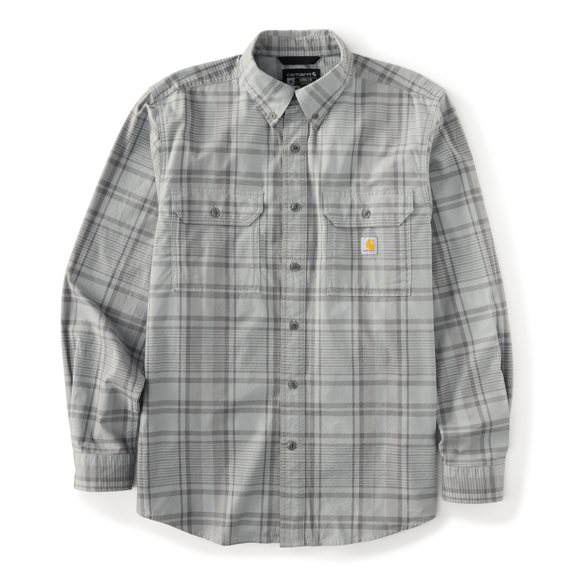 Picture of Carhartt 107012 Mens Fort Loose LS Plaid Shirt