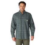 Picture of Carhartt 107012 Mens Fort Loose LS Plaid Shirt