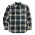 Picture of Carhartt 107013 Mens Hubbard Loose LS Plaid Shirt