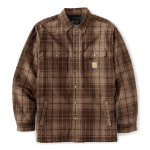 Picture of Carhartt 107017 Mens Hubbard Plaid Shirt Jac