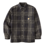 Picture of Carhartt 107017 Mens Hubbard Plaid Shirt Jac