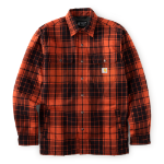 Picture of Carhartt 107017 Mens Hubbard Plaid Shirt Jac