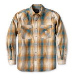 Picture of Carhartt 107070 Mens FR Montana Relaxed LS Plaid Shirt