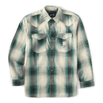 Picture of Carhartt 107070 Mens FR Montana Relaxed LS Plaid Shirt