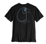 Picture of Carhartt 107319 Mens Irvine Relaxed 3D Logo T-Shirt