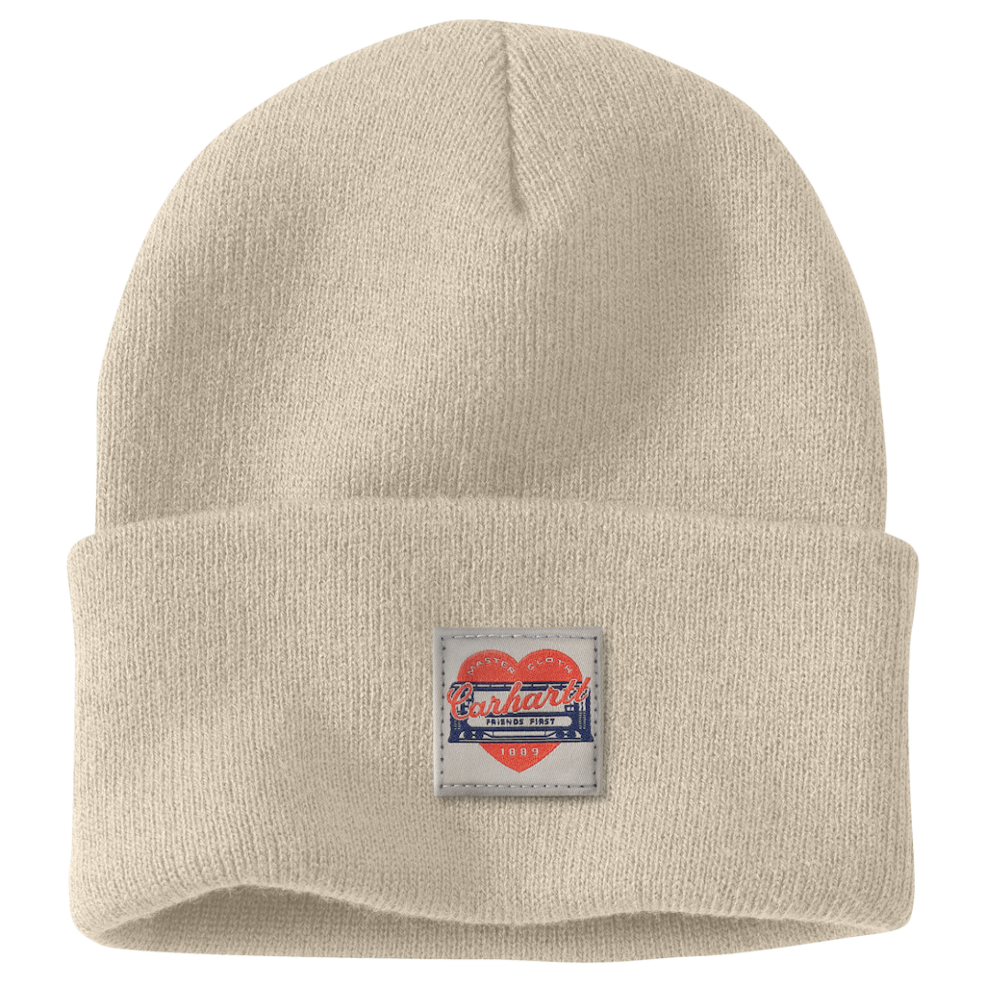 Picture of Carhartt 107409 Womens Knit Heart Patch Beanie