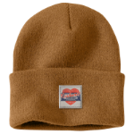 Picture of Carhartt 107409 Womens Knit Heart Patch Beanie