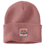 Picture of Carhartt 107409 Womens Knit Heart Patch Beanie