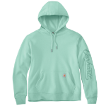 Picture of Carhartt 107414 Womens Sawyer Script Logo Sweatshirt