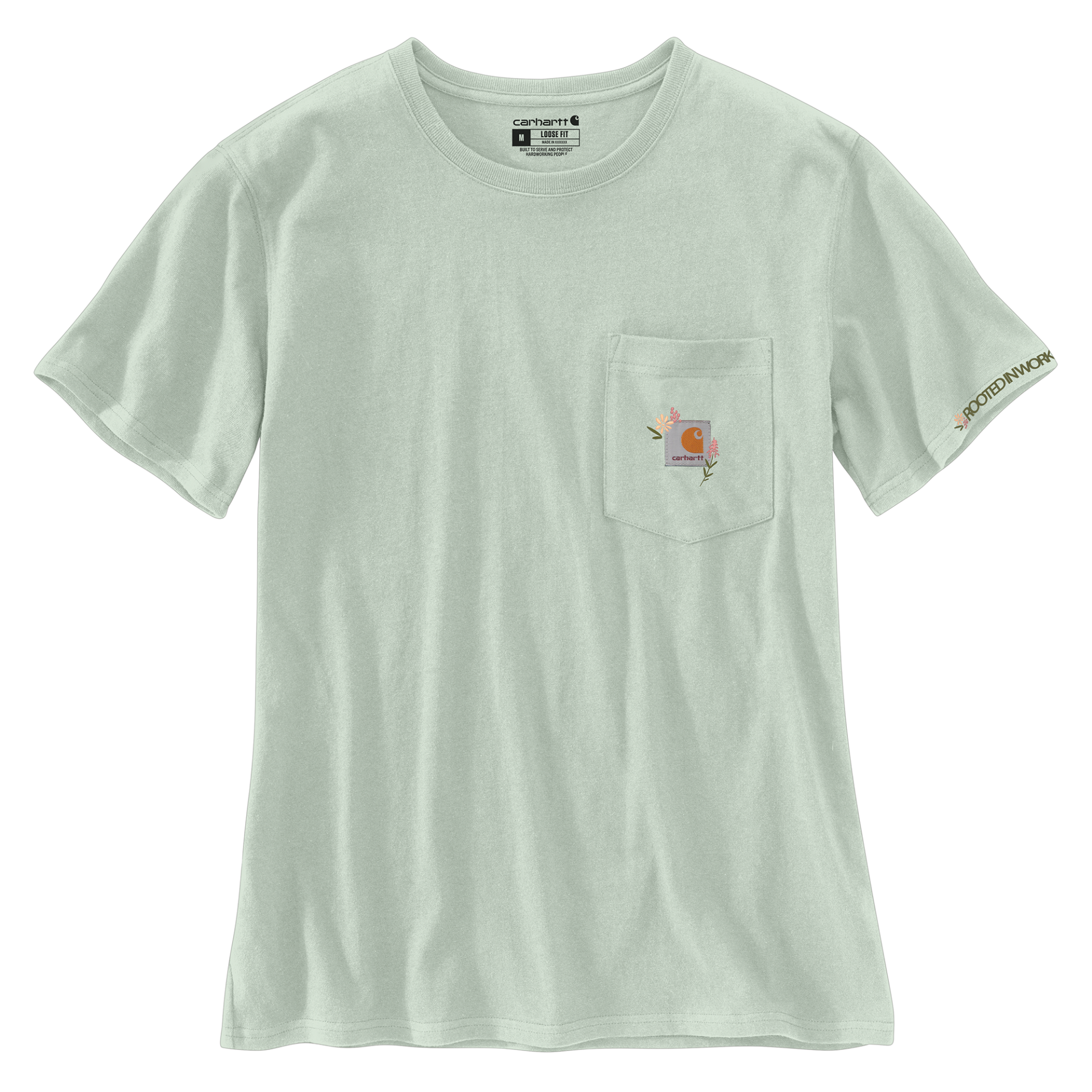 Picture of Carhartt 107477 Womens Dearborn Loose Floral T-Shirt