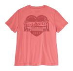 Picture of Carhartt 107534 Womens Irvine Relaxed Heritage Heart T-Shirt