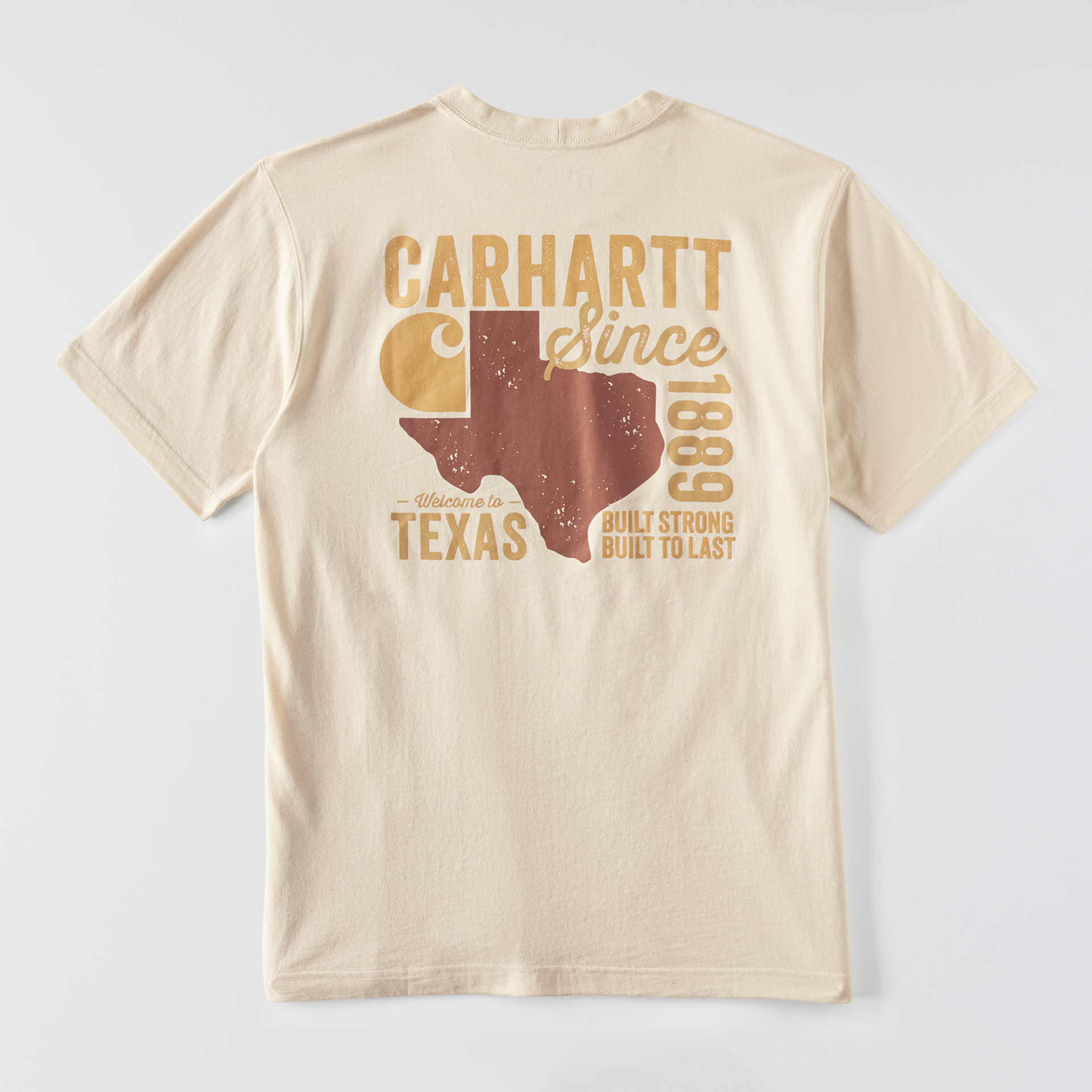 Picture of Carhartt 107688 Mens Relaxed Fit Lightweight Short-Sleeve Texas Graphic T-Shirt