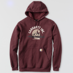 Picture of Carhartt 107691 Mens Loose Fit Midweight Script Graphic Sweatshirt