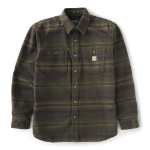 Picture of Carhartt 107702 Mens Everett Loose LS Plaid Shirt
