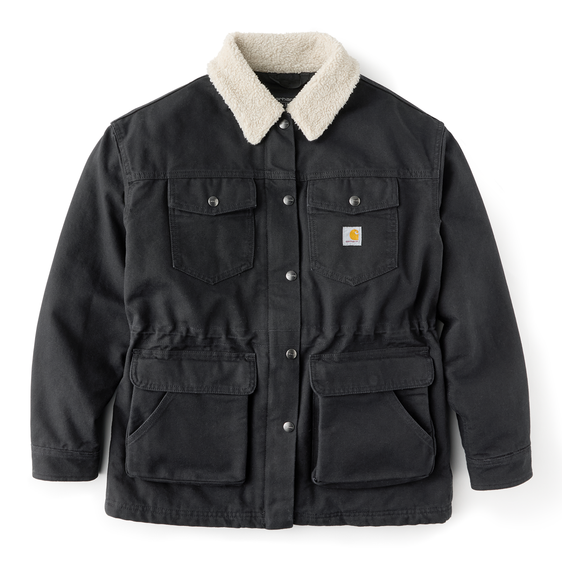 Picture of Carhartt 107733 Womens Washed Duck Wesley Coat