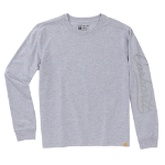 Picture of Carhartt 107742 Womens Irvine Loose LS Logo T-Shirt
