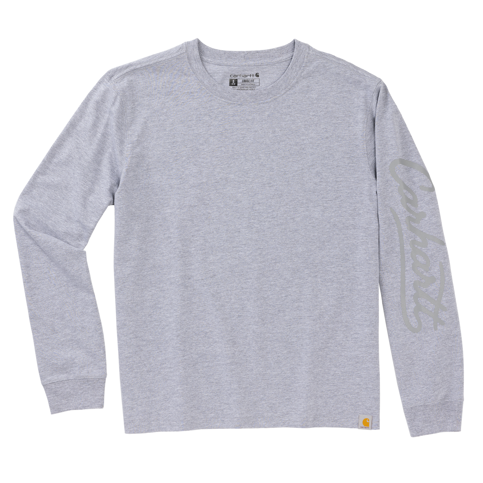 Picture of Carhartt 107742 Womens Irvine Loose LS Logo T-Shirt