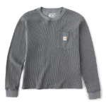 Picture of Carhartt 107745 Womens Waffle Knit Loose LS T-Shirt