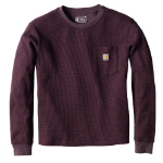 Picture of Carhartt 107745 Womens Waffle Knit Loose LS T-Shirt
