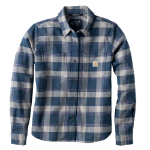 Picture of Carhartt 107749 Womens Hamilton Relaxed LS Plaid Shirt