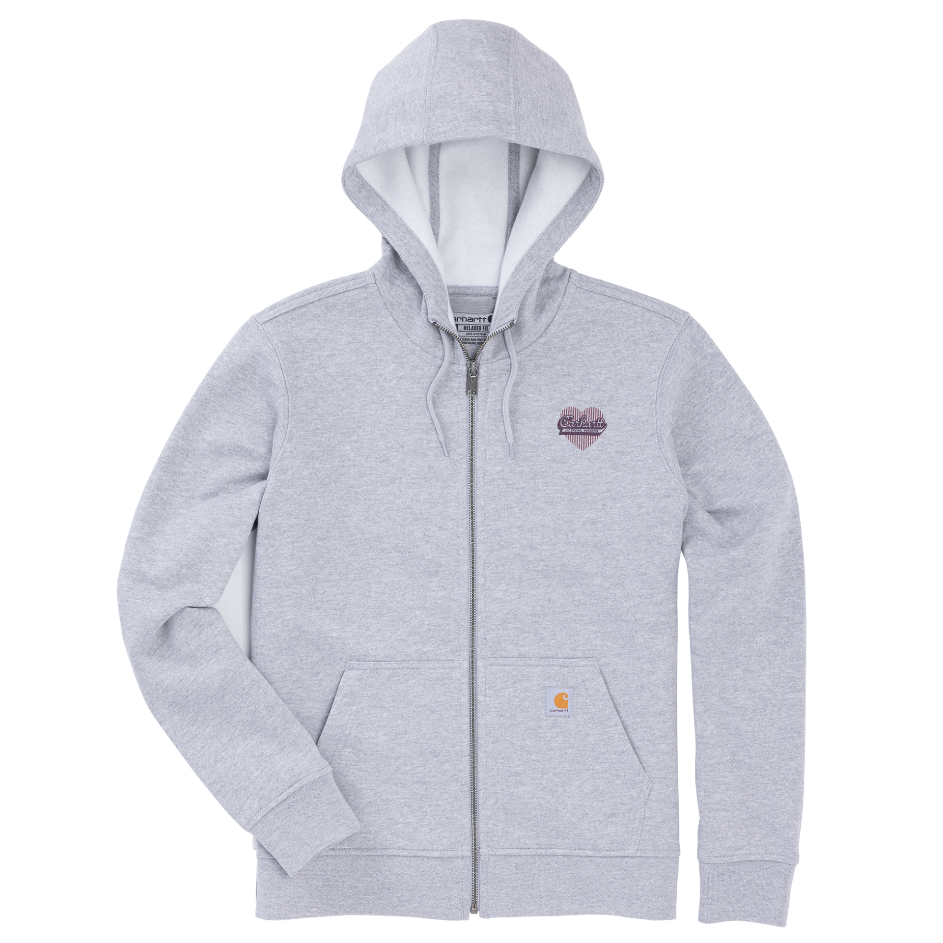 Picture of Carhartt 107756 Womens Marquette Heart Full-Zip Sweatshirt