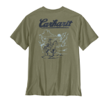 Picture of Carhartt 107773 Mens Irvine Relaxed Sunset Cowboy T-Shirt