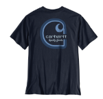 Picture of Carhartt 107781 Mens Irvine Relaxed Multi Color C T-Shirt